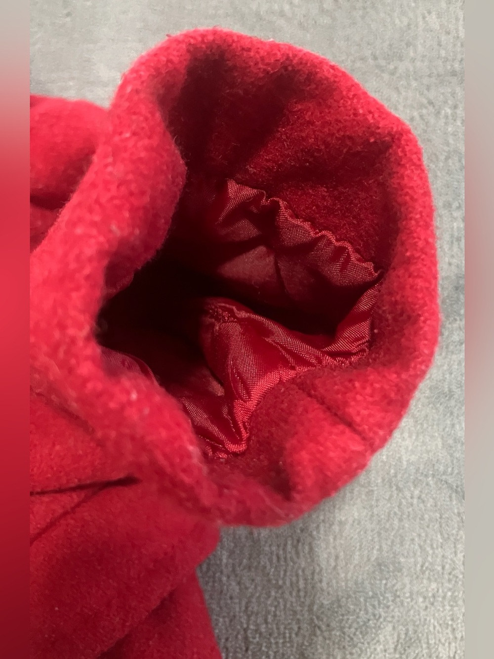 Old Navy Wool Blend Toddler Double Breasted Peacoat - Red - 12-18 Months - Picture 8 of 11